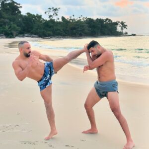 Ottman Azaitar Instagram - Kick it high ⚠️ with @hamicha_official The Master of Kicks liver shots …🫡 #Morocco #United #UFC #GLORY