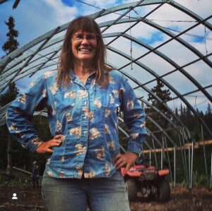 Otto Kilcher Instagram - #internationalwomensday Here’s to strong women! May we know them. May we be them. May we raise them! 

Let me caption this photo for you: the remarkable presence of Charlotte Kilcher dwarfs Otto in the background as they work prepping a high tunnel for spring.