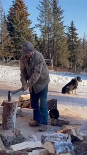 Otto Kilcher Instagram - Chop chop! It’s the Otto-Matic wood splitter! Whoever said firewood warms the body 2x was indeed correct!