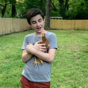 Owen Vaccaro Instagram - Best day! Thanks @honeysideupfarm for the farm visit.  Socially distanced of course ;) The baby chicks 🐤 were my favorite!!!