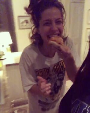 Paige Spara Instagram - September 24th MOODDDDDDD I’M SO EXCITED FOR EVERYONE TO SEE #thegooddoctor SEASON 2 AND ALSO CAN’T  BELIEVE THAT’S A SENTENCE I GET TO ACTUALLY SAY AND PRETTY SURE THERE’S BETTER PRESS THAN THIS BUT PIZZA DANCE IS HOW I ALWAYS WATCH IT how do YOU watch it!? Lollzzzzzzz jokes sorry I’m hyper. Bye!!!!!