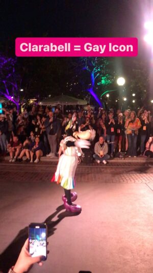 Pandora Boxx Instagram - At some point Clarabell became a gay icon. She had the longest meet and greet line at Dinseyland’s Pride After Dark party!! Yes queen! #clarabell