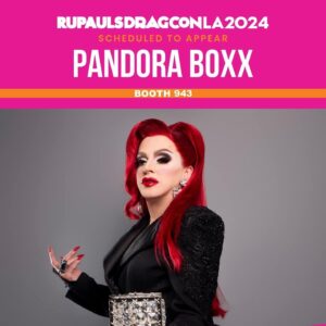 Pandora Boxx Instagram - Come see me at booth 943 at @rupaulsdragcon today & tomorrow! Also catch me on the main stage at 4pm today 🎉❤️🥂 #dragcon