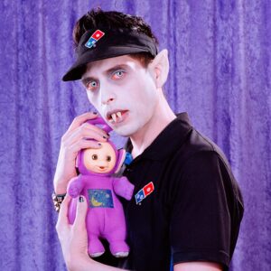 Parker Day Instagram - The tender side of Nosferatu 

Model: Brandon @brandonbored 
Mood: Shy
Sign: Leo
Prop: Teletubby
Background: Lavender

Crew: @becomingeden @ariasburdelli