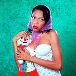 Parker Day Instagram - Who’s she side eye-ing?

Model: Dare @daremoreno 
Mood: Bratty 
Sign: Cancer
Prop: Clown
Background: Green

Crew: @becomingeden @ariasburdelli