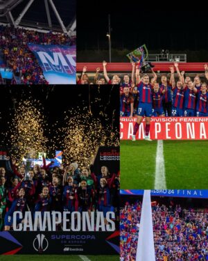 Patri Guijarro Instagram - ¡Qué año histórico! 🏆🏆🏆🏆

Al principio siempre ves muy muy difícil acabar el año cómo lo hemos hecho, pero siempre hemos dicho que nuestro objetivo es ganarlo todo. Y así ha sido. Hemos conseguido ser las mejores en todo. 
Y cuando digo en todo, es en todo, incluso vosotros culers. Una vez más, habéis sido los mejores suporters. Y todo esto es gracias a vosotrxs. 🔥

Termina un año inolvidable. Visca el barça 💙❤️🙌🏼