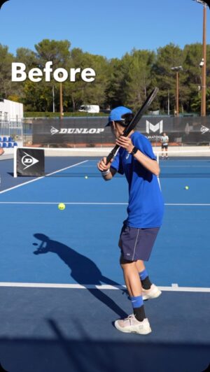 Patrick Mouratoglou Instagram - Watch this young player put on a slice masterclass! Really impressive. Remember - check your grip, prepare, cut and drive! #tenniscoach #mouratoglouacademy #coachmouratoglou