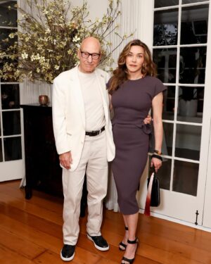 Patrick Stewart Instagram - Last night, Sunny and I attended a lovely dinner hosted by @dunhill and their new creative director Simon Holloway @mrsimonholloway.  As a young man away from home at drama school, I was keenly aware of Dunhill as a brand, even though it was well beyond my means.  In conversation with Simon, it was wonderful to learn that Dunhill actively sources British textiles, some from mills not far from my childhood home.  My dear mother Gladys was a weaver all her life, and was truly proud of her work.  I know she’d be delighted to know that a British menswear line with the heritage and sophistication of Dunhill was using fabrics woven in British mills.
