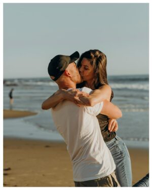 Paul Tellefsen Instagram - SHE SAID YES! 
Meet my fiancé, @nicatellefsen.
.
This past weekend I escaped the snowstorms and surprised Veronica on the beach where we had our first date and asked her if she wanted to marry me! She said YES! Very quickly if I might say so!! We’re elated!! Choosing her is easy. I credit God for bringing us together and keeping us together. I mean He literally dropped Nica into my life at a baby shower! Insane.
.
Veronica, you are the picture of God’s beauty and wonder on the earth. The way you encourage my leadership has made me a better man. God is faithful. Today I choose to be your fiancé. And I can’t wait to one day choose to be your husband ... for a lifetime. 
I love you.
#thisispaulsstory
