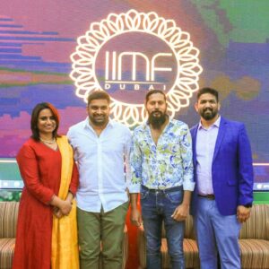 Pavan Wadeyar Instagram - Felicitated by #Teamsupreme of Dubai. It was a wonderful event in Dubai. So happy to meet all the kannada Unions of middele countries. Happy to launch the logo of #IIMF i am sure this team gonna make kannada films reach to larger audience in Middle east countries @peter_joyson mamatha_swamy @gprashv