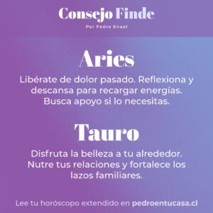 Pedro Engel Instagram - Mi consejo para el finde 💜