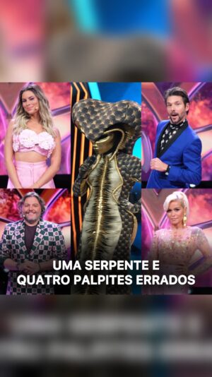 Pedro Tatanka Instagram - Agora que já sabemos quem se escondia por detrás da serpente, vamos só fazer uma pausa e imaginar a cara do @tatankaman a ouvir os palpites dos nossos investigadores 😂🐍 

Quem, aí desse lado, conseguiu acertar? 🤓😏

#sic #amascara #quartaedicao #novatemporada #apresentador #investigadores #misterio #musica #revelacao #amascaraserpente #palpites