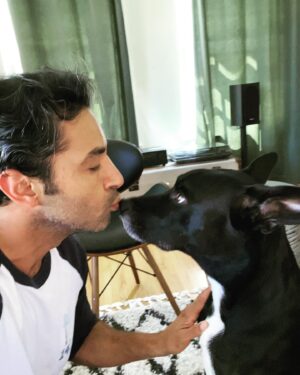 Pej Vahdat Instagram - Join me in supporting @wagsandwalks this #GivingTuesday! Despite unprecedented challenges this year, Wags & Walks has saved more than 800 homeless pups with the help of Lenny's Legacy, founded by Sir Patrick Stewart and Sunny Ozell. Patrick and Sunny have graciously offered to match all donations up to $10,000 in honor of Giving Tuesday to support rescue dogs like my beautiful baby boy Zinny here, especially seniors and those in need of medical care. By giving and sharing today, you can make double the impact for dogs in need. Please visit wagsandwalks.org to learn more about Lenny's Legacy and to make a donation today!