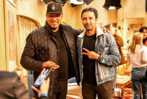 Pej Vahdat Instagram - I grew up watching him and pretending I was him in my backyard and now he’s telling me stories about the World Series I watched him in! This was the most interesting conversations I’ve had about baseball. I couldn’t have been happier. Thank you @23davidjustice see you on the links brother! Photo credit @vududaddy #legend
