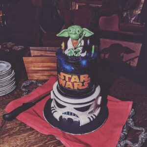 Pej Vahdat Instagram - What a great night celebrating one of my best friends @vududaddy happy birthday brother wishing you every bit of happiness and health. So grateful to have you in my life! And thank you @nikoocake for the coolest birthday cake I’ve ever seen. #starwars #nikoocake