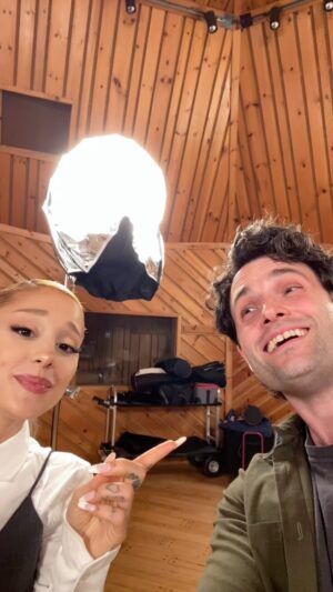 Penn Badgley Instagram - I said shut up so she said shut UP @arianagrande has graced the pod for all of us @podcrushed part 1 of 2 is out today !! True story the first time I ever DM’d Ariana years ago it was about this song