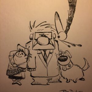 Pete Docter Instagram - New drawing for an upcoming auction! http://sweetiris.org