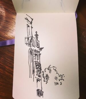 Pete Docter Instagram - A few sketches from Paris.