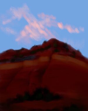 Pete Docter Instagram - Sedona past sunset.