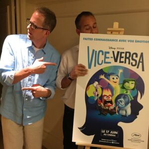 Pete Docter Instagram - Inside Out is showing tomorrow at Cannes!  Wish us luck -- hope they like it.  #InsideOutCannes