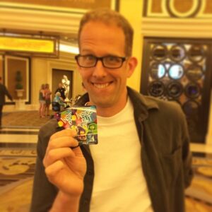 Pete Docter Instagram - Inside out room keys in Vegas!  That's when you know it's for real.