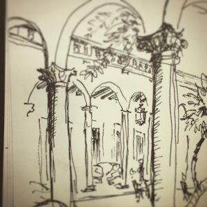 Pete Docter Instagram - Sketching in Havana