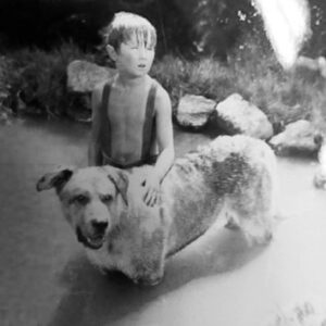 Pete Docter Instagram - The original Moochie (and doggie friend).