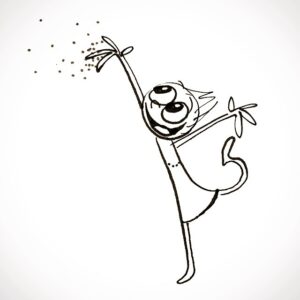 Pete Docter Instagram - It's a joy to draw with nib pens.  Har har.