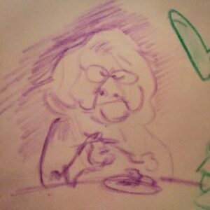 Pete Docter Instagram - I like drawing with crayons.