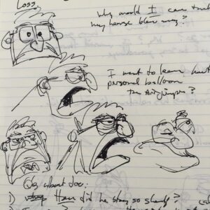Pete Docter Instagram - Just found these early sketches of Carl as we developed "Up" - probably 2003 or so.