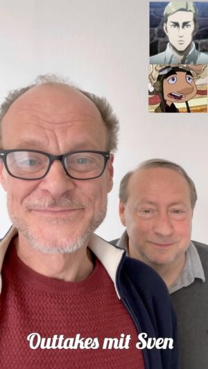 Peter Flechtner Instagram - OUTTAKES  Erwin Smith (Attack on Titan) trifft Gwizdo den Drachenjäger (Dragon Hunters) Sven Plate. #synchronsprecher #peterflechtner #svenplate