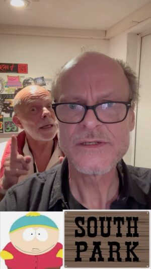 Peter Flechtner Instagram - Erwin Smith (Attack on Titan) trifft Eric Cartman (Southpark) #synchronsprecher #peterflechtner #erwinsmith #jörgstuttmann #cartmansouthpark