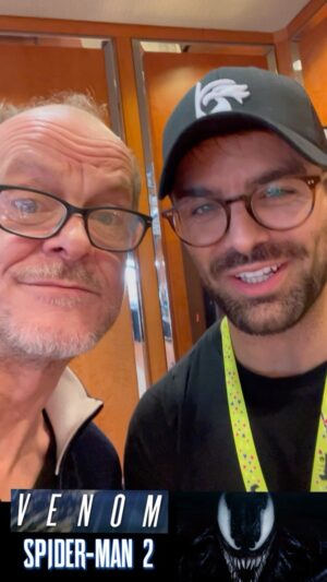 Peter Flechtner Instagram - Peter trifft Venom (Spider-Man 2 PS5) @mariosgavrilis #mariosgavrilis #venomspiderman2ps5 #voiceactor #peterflechtner #synchronsprecher