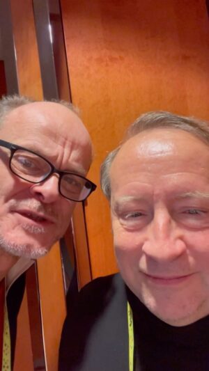 Peter Flechtner Instagram - Peter und Sven beim Eineinhalb Minuten Star #svenplate #peterflechtner #synchronsprecher @svenplateofficial