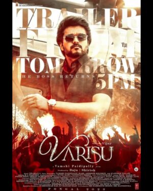 Peter Hein Instagram - #Varisu Trailer arrives tomorrow, 5 PM. 🔥

#VarisuTrailerFromTomorrow