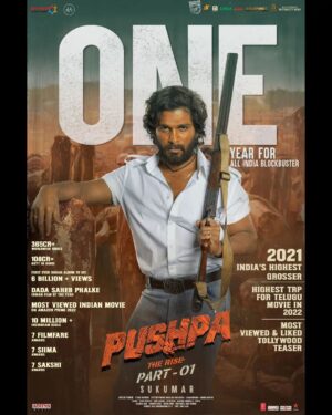 Peter Hein Instagram - 1 year for the Pan Indian Blockbuster #PushpaTheRise 🔥