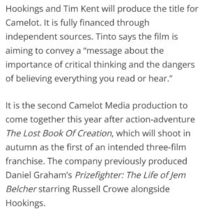 Peter Stormare Instagram - 🚨Pre-Production Begins on our next Movie 
THE AWAKENING 🎥

Starring: 
@justin_tinto 
@therealstormare 
@mhookings 
@steven.berkoff 
#julianglover 

Directed by @kungfumattyy 

Produced by @timkentdirector &
@camelotfilms 

The film is an action-thriller which follows a global conspiracy that sets out to awaken the world 🌎 

Read the full article on @screendaily for more details.

Stay tuned for more cast announcements 👊🏼