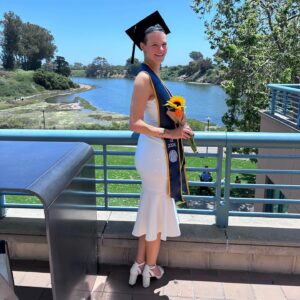 Peyton Kennedy Instagram - THATS A WRAP! 🥳🎥 celebrating graduation and my indescribable three years at UCSB 💙💛 BA in film and media studies with a minor in history! #gogauchos #ucsb2024