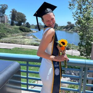 Peyton Kennedy Instagram - THATS A WRAP! 🥳🎥 celebrating graduation and my indescribable three years at UCSB 💙💛 BA in film and media studies with a minor in history! #gogauchos #ucsb2024
