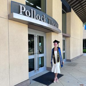 Peyton Kennedy Instagram - THATS A WRAP! 🥳🎥 celebrating graduation and my indescribable three years at UCSB 💙💛 BA in film and media studies with a minor in history! #gogauchos #ucsb2024