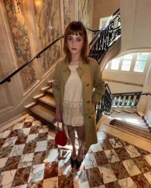 Phia Saban Instagram - in @prada being eloise in paris ✶