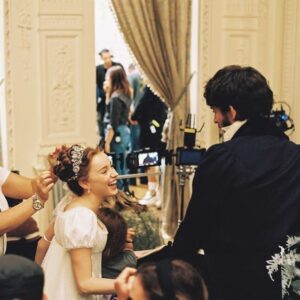 Phoebe Dynevor Instagram - A few very happy memories from the set of @bridgertonnetflix taken by @barnabyboulton *INCLUDES SPOILERS* 🐝
