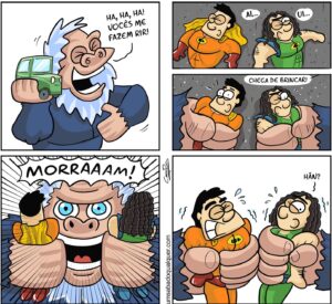 Pirula Instagram - Nossos heróis encontram-se em uma enorme enrascada. Será que a bazuca de batatas irá salvá-los? Não perca o próximo episódio dos Amigos da Ciência! 

Participações de @pirulla25, Emílio do @blablalogia e @carlosruas.usq 

Escrito por @carlosruas.usq e @guibon__ 

#amigosdaciencia #ciencia #carlosruas
