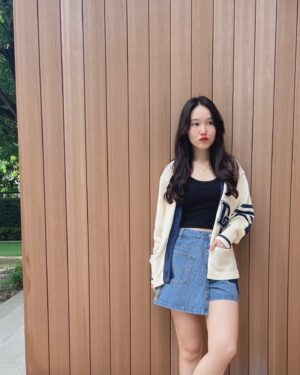 Po Wichada Atiwesangkun Instagram - 🏸💙💙 @pomelofashion @Drycleanonly_bkk 
#PomeloGirls #Drycleanonlybkk