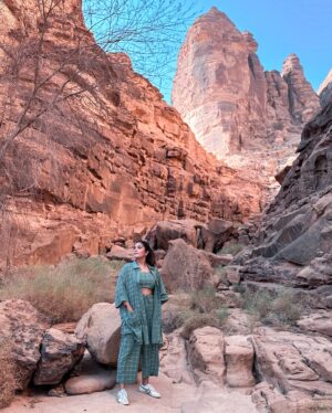 Pooja Gor Instagram - I had an idea of what Saudi Arabia had to offer—vast deserts and the impressive skyline. But this country is full of surprises! From stunning landscapes to a deep cultural heritage, every moment was an unexpected delight. Saudi Arabia is truly a hidden gem with so much more to explore. Stay tuned for more adventures and stories in my upcoming posts.

#HeartOfArabia #SaudiArabia #Jeddah #AlUla #Riyadh #Hosted #ExploreWithPoojaGor 

Add Saudi Arabia to your Bucket list?