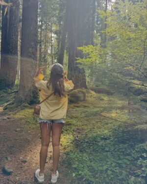 Pooja Hegde Instagram - We stood
Steady as the stars in the woods
So happy-hearted
And the warmth rang true inside these bones
As the old pine fell we sang
Just to bless the morning ❤️