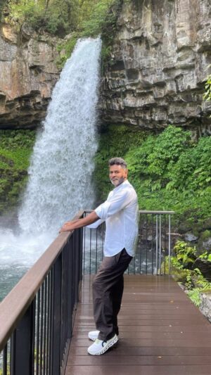 Prabhu Deva Instagram - What a wonderful waterfalls