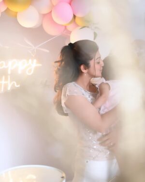 Pranitha Subhash Instagram - My doll turns 2!!! Pictures from a year ago ❤️✨
2 years of being mamma and dadda for me and Nitin
