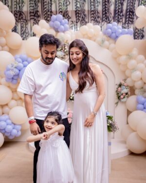 Pranitha Subhash Instagram - A baby shower to remember ❤️

Pictures : @amshumanphotography 

Decor : @thehourglassevents 

Location : @bastiangardencity 

Wearing : @shehlaakhan