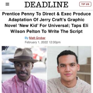 Prentice Penny Instagram - SO EXCITED to join the team in bringing @jerrycraft INCREDIBLE graphic novel to the screen for @universalpictures with everyone at @thespringhillco. When I was looking for writers I didn’t have to go far in wanting to work with someone who I’ve had the pleasure of working with for two seasons on @insecurehbo in @eliwilsonpelton — We very rarely get to do a graphic novel that’s fun, innovative and deals with issues our culture wrestles with. Thank you to everyone in all camps to help make this happen.